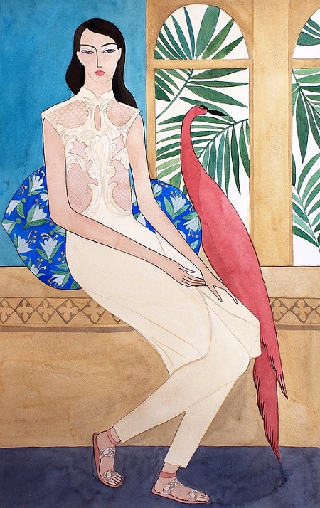 por Kelly Beeman | ilustraciones femeninas bonitas | arte y dibujo, fashion illustrations, a r t | iconoCero watercolor drawings by female artist Kelly Beeman | imagenes lindas de arte
