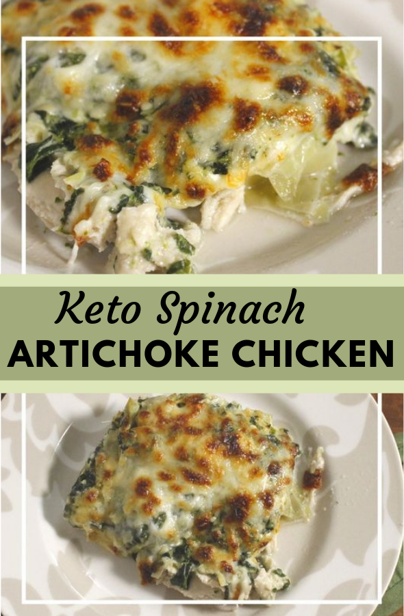 Keto Spinach Artichoke Chicken #keto #diet