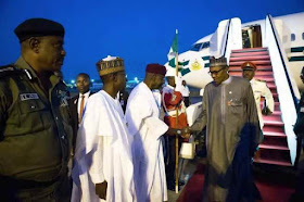 Breaking!! President Buhari Is Back To Nigeria