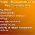 CONSIDERATIONS FOR SUCCESSFUL PROGRAMS
