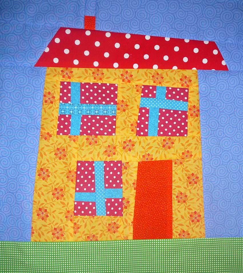 Quilt Inspiration Free pattern day! House quilts