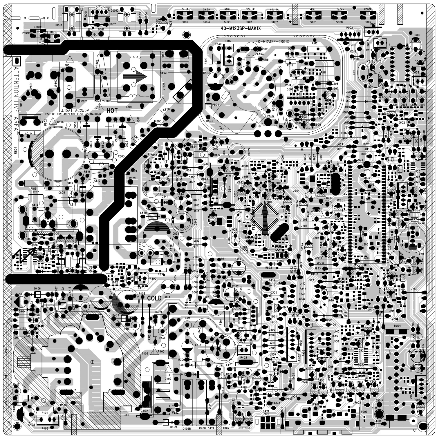 Master Electronics Repair !: TCL 21A71A – PAL-NTSC – CRT TV - CIRCUIT