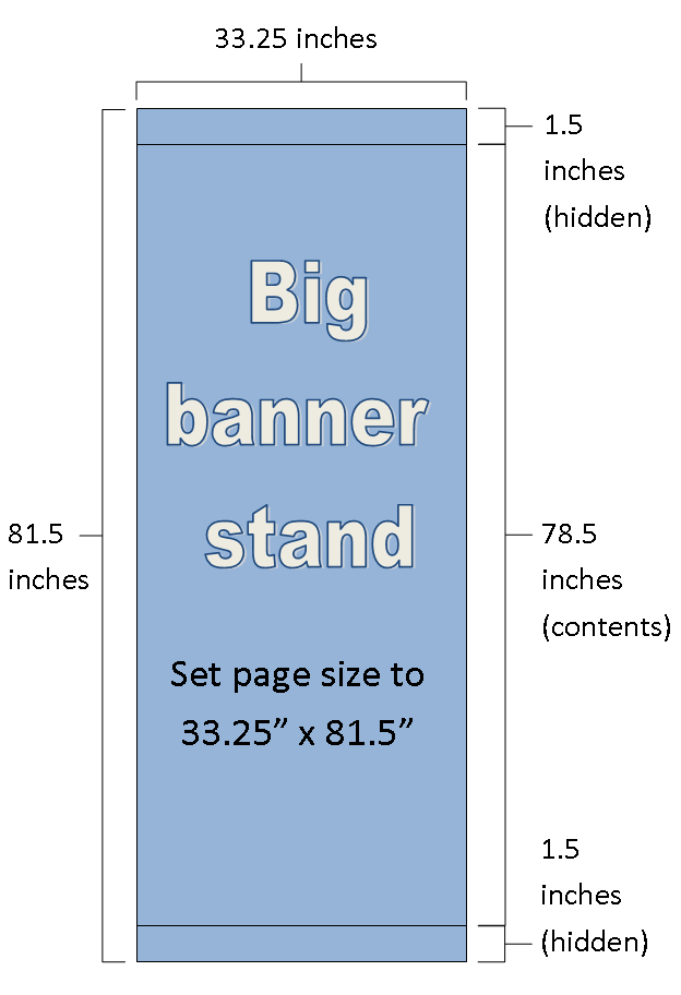 lolo techie Roll up banner stand dimensions 