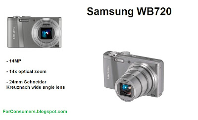 Samsung WB720 digital camera review Samsung WB720 compact digital camera