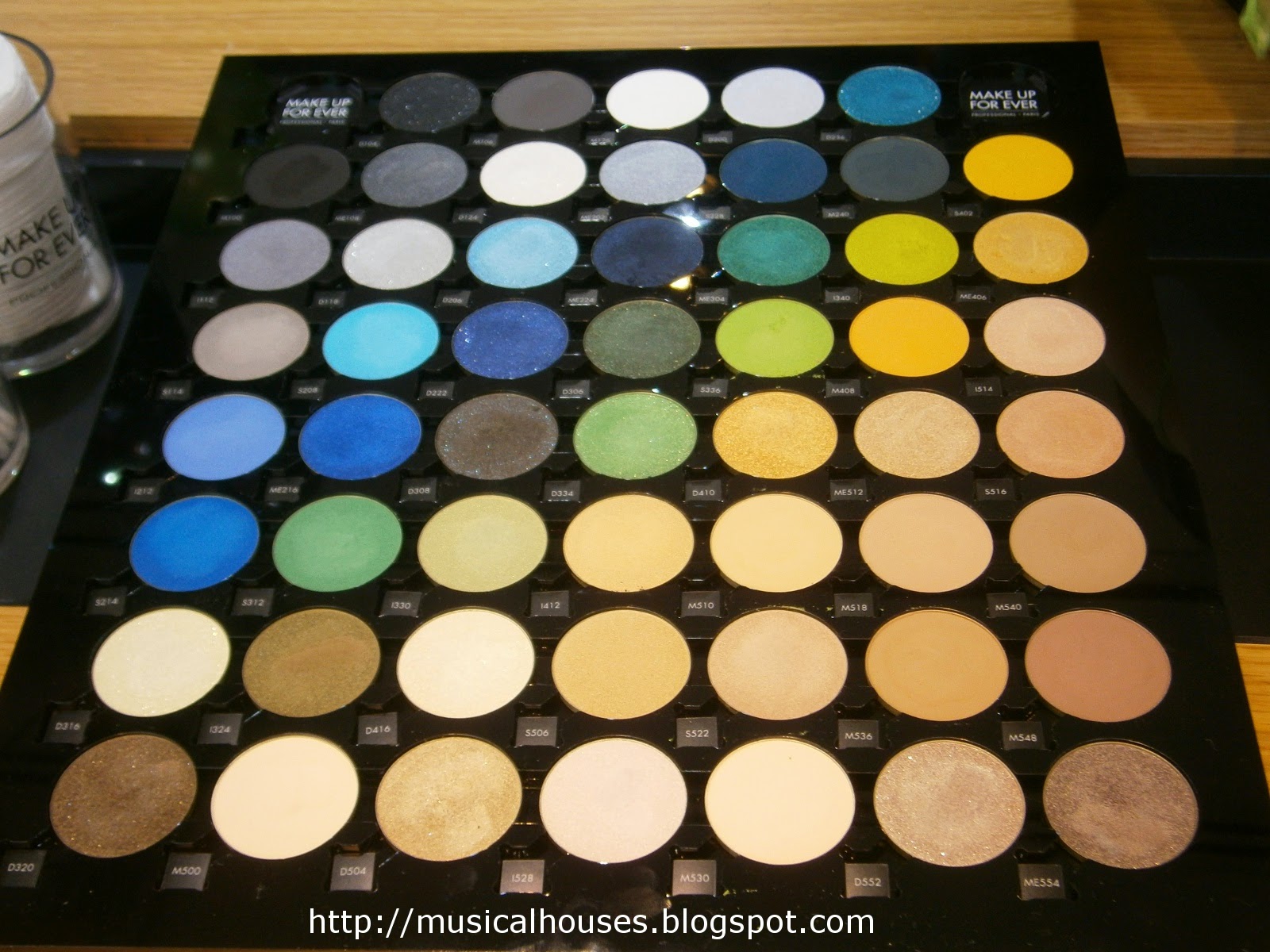 MUFE Artist Shadow Swatches Part 1 Of 2 Blues Greens Yellows And