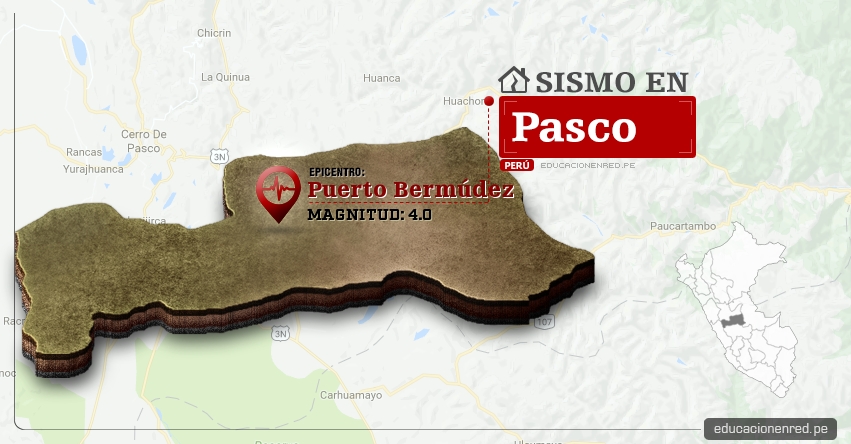Temblor en Pasco de 4.0 Grados (Hoy Martes 4 Abril 2017) Sismo EPICENTRO Puerto Bermúdez - Oxampampa - IGP - www.igp.gob.pe Temblor en Pasco de 4.0 Grados (Hoy Martes 4 Abril 2017) Sismo EPICENTRO Puerto Bermúdez - Oxampampa - IGP - www.igp.gob.pe