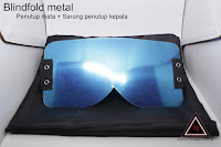 Jual alat sulap blindfold metal + sarung Jual alat sulap blindfold metal + sarung