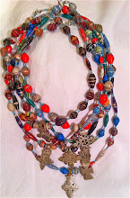 Bead and Cross Necklace