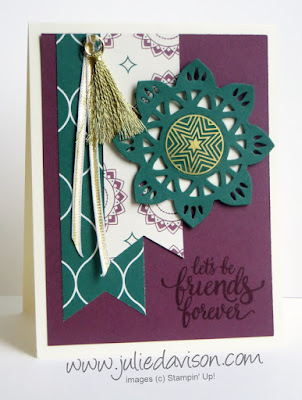 Stampin' Up! Eastern Palace Suite ~ Eastern Beauty Friends Forever Card ~ www.juliedavison.com