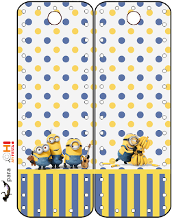 Película de los Minions: Imprimibles Gratis para Fiestas. Para marcapáginas de Película de los Minions.