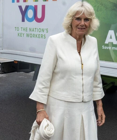 The Prince of Wales and The Duchess of Cornwall visited Asda Distribution Centre and Turnbull and Asser shirt company