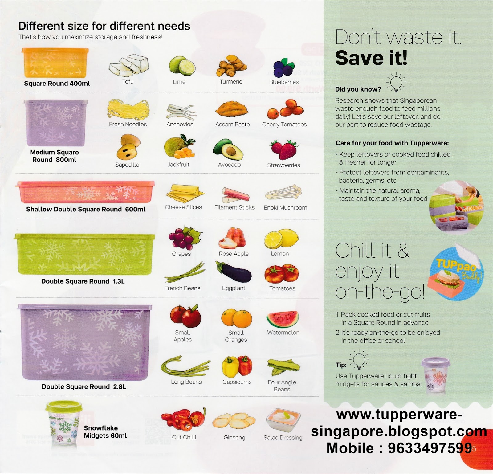 Buy Tupperware in Singapore: Catalogue 3 - April 1st to May 14th 2017