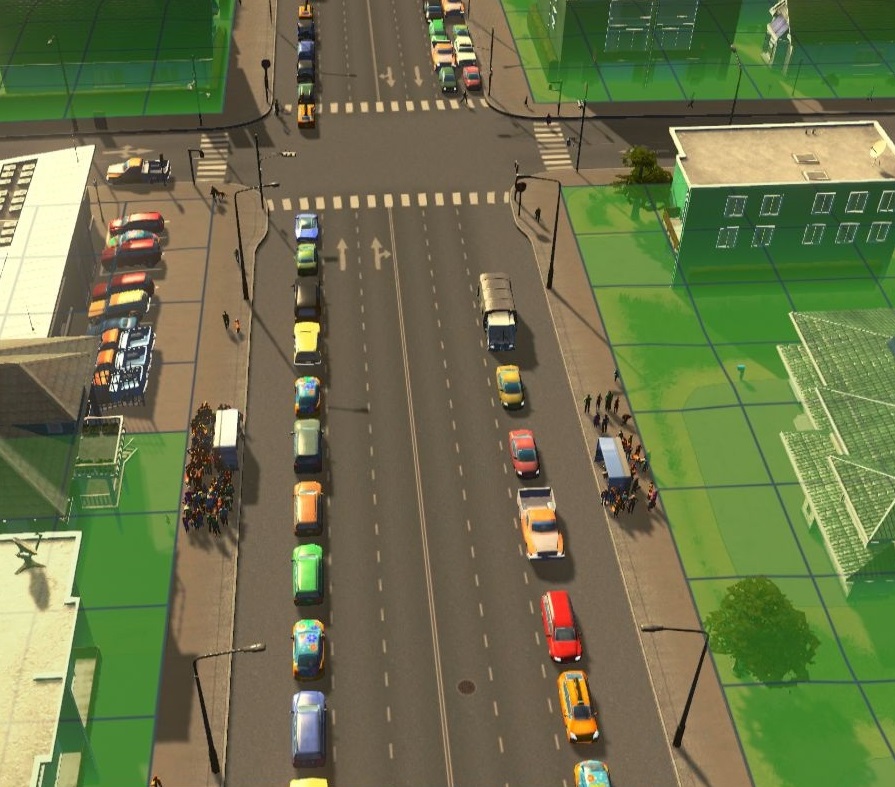Cities Skylines Mod導入ガイド 1車線しか使われていない交通を改善する Traffic Manager President Edition その1