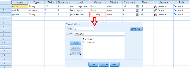 Penjelasan Sheet Variabel View di SPSS Data Editor mendefinisikan data di sheet variabel view