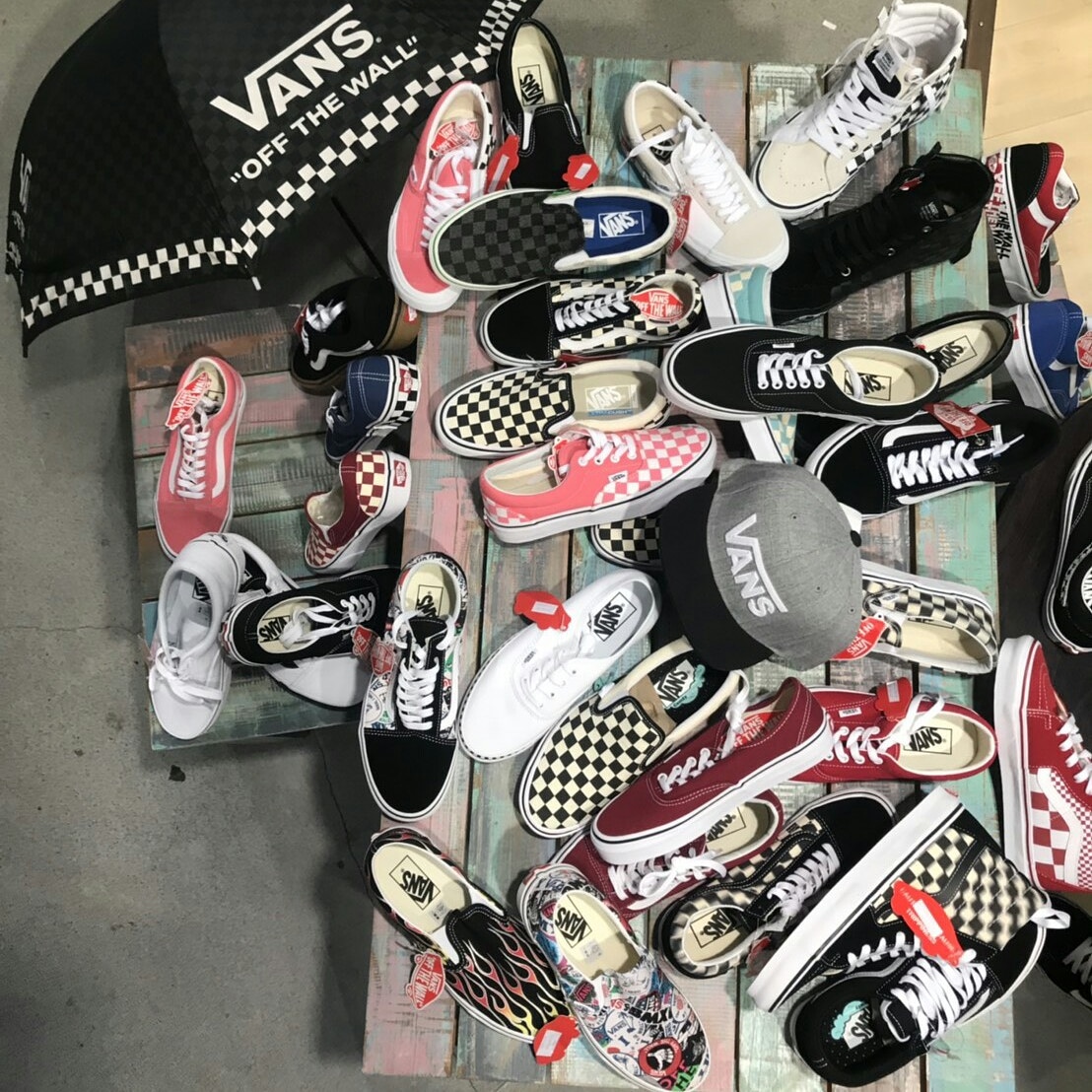 collection of vans