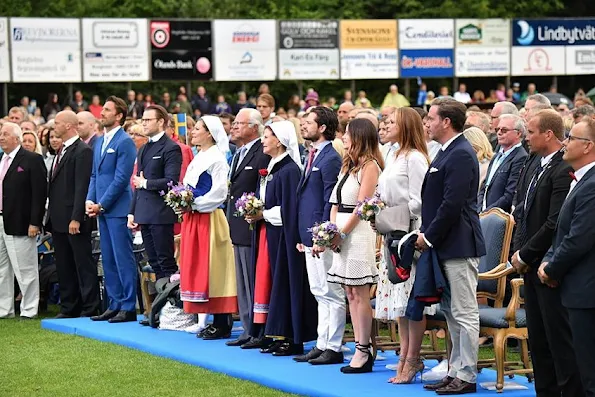 Queen Silvia, Crown Princess Victoria, Princess Sofia, Prince Carl Philip, Princess Estelle, Princess Madeleine and Christopher O'Neill attend Victoria Day Celebrations 2016