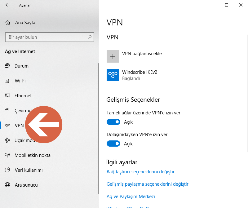 Windows 10'da VPN bağlantısı oluşturma, yapılandırma, kullanma ve silme 3 Image%2B3