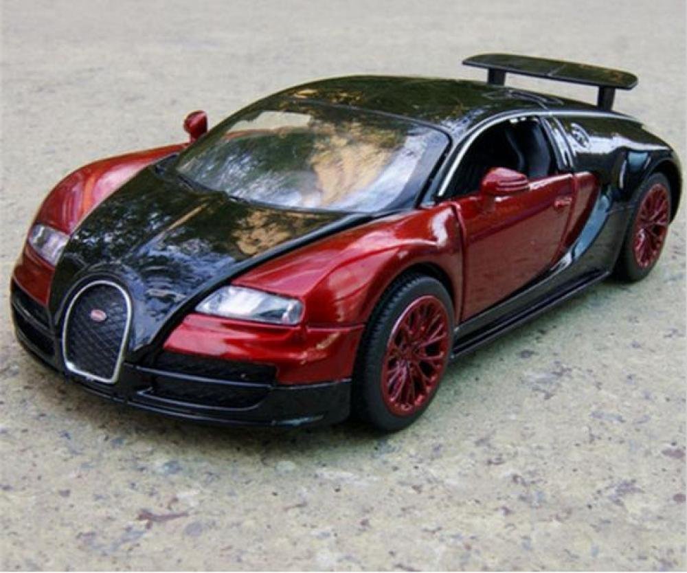 1:32 Scale Bugatti Veyron coches jugetes Diecast Car Model autos a escala Pull Back Toy Cars oyunca