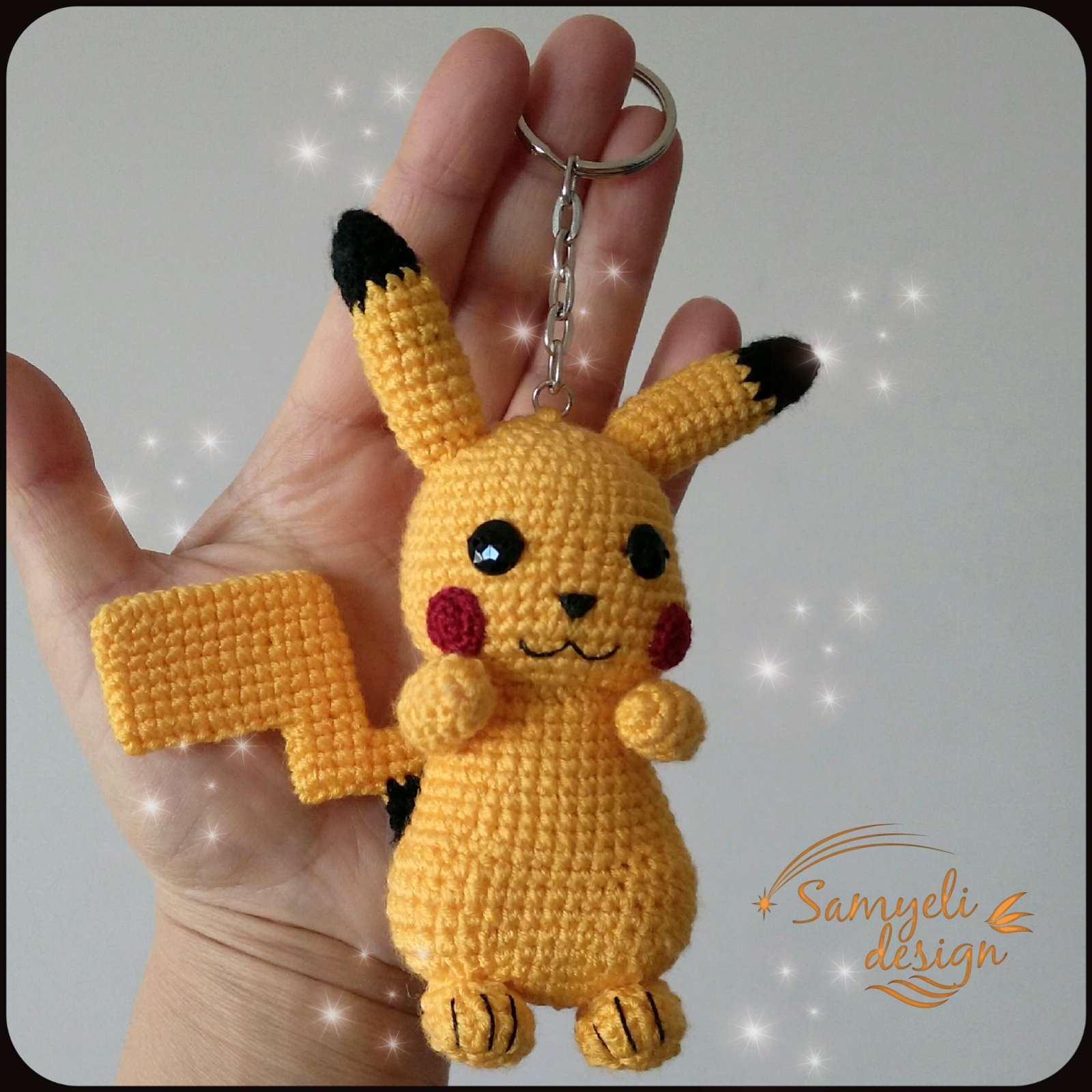 Amigurumi Pikachu Bere Yapılışı Amigurumi Pikachu Bere Yapılışı