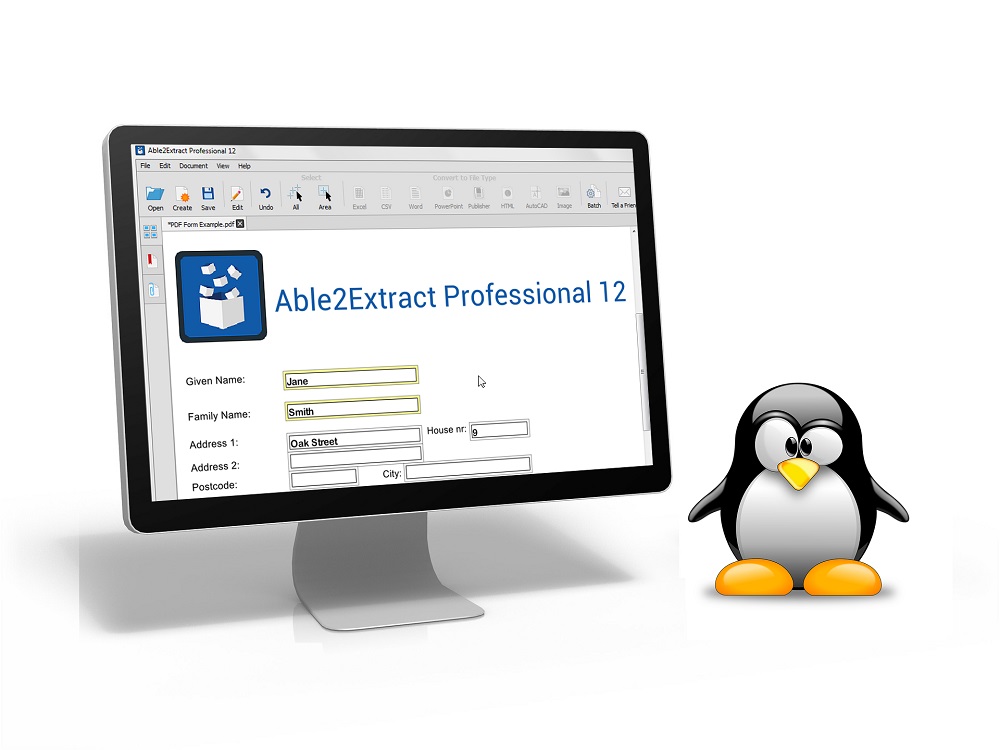How to fill and edit PDF forms on Linux with Able2Extract Pro 12