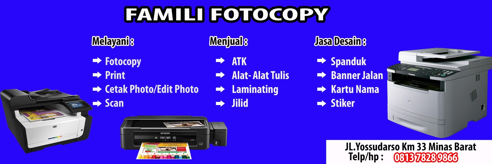 CONTOH SPANDUK FOTOCOPY TUTORIAL BERMANFAAT