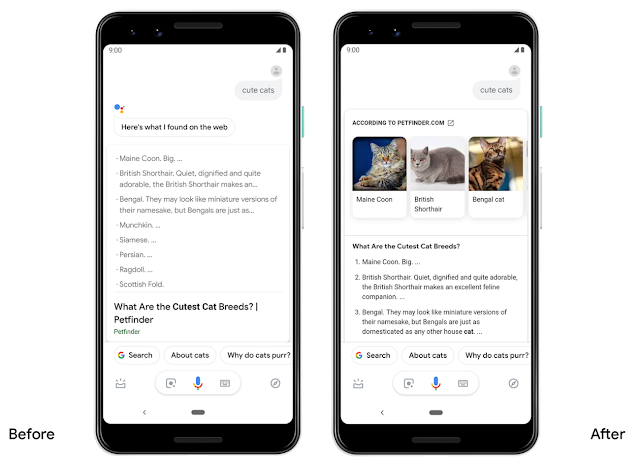 Google Assistant will Show More Visually Appealing Results in Android