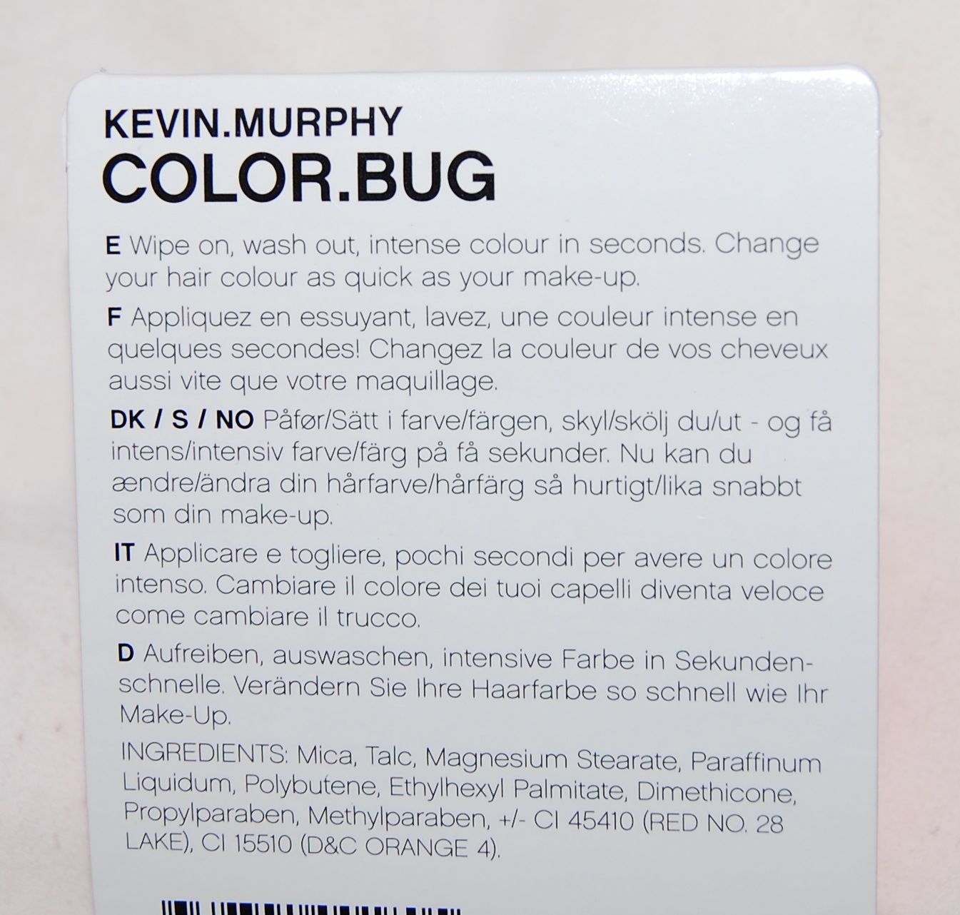 beauty squared: Kevin Murphy Colour Bug Review and Photos