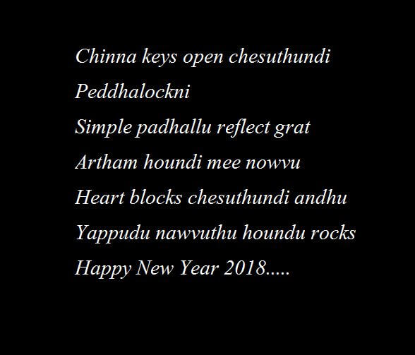 Happy New Year Wishes in Telugu