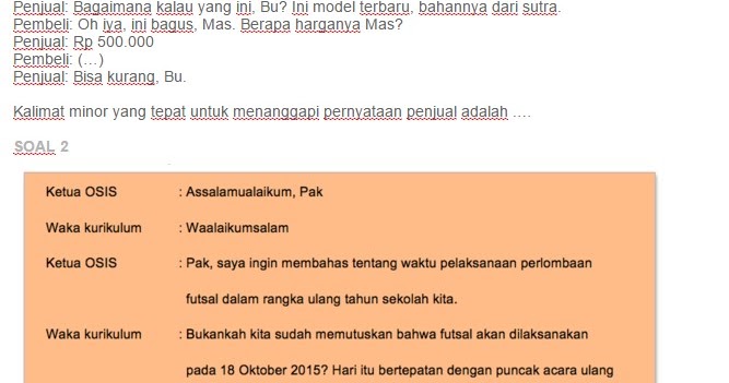  Contoh  Soal Kalimat  Mayor dan Kalimat  Minor ezy blog