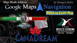 ATS - Google Maps Navigation Normal & Night Version Map Mods Addons atsworks, sinagrit baba's mods, sinagritbabaslider, ats mods, ats google maps navigation, ats google maps navigation night version, ats realistic mods, ats real navigation, ats google maps addons, ats coast to coast map, ats viva mexico map, ats canadream map, ats mexico extremo map, ats google maps navigation map mods addons