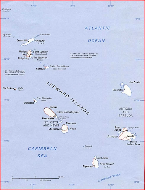 image: Leeward Islands Political Map