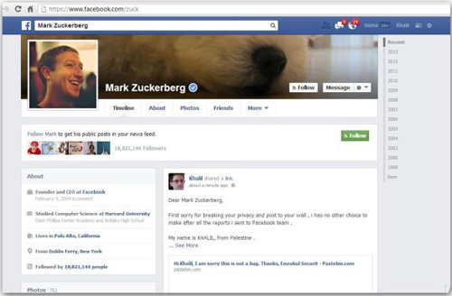 Facebook của Mark Zuckerberg bị hack vì không công nhận lỗi