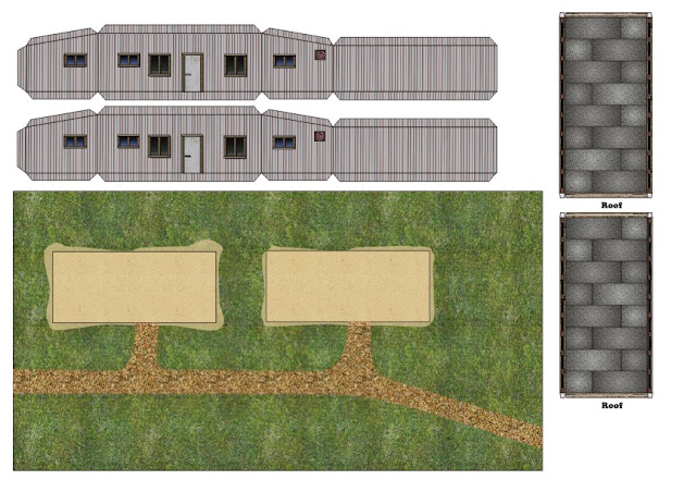 Happyscale-Modellbau: Wellblech Barracken / corrugated metal barracks