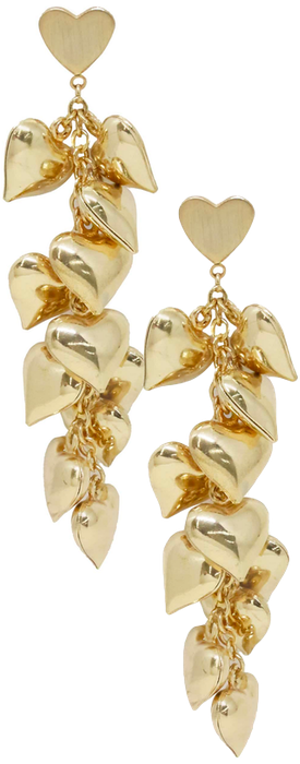 ETTIKA Heart Cluster Drop Earrings