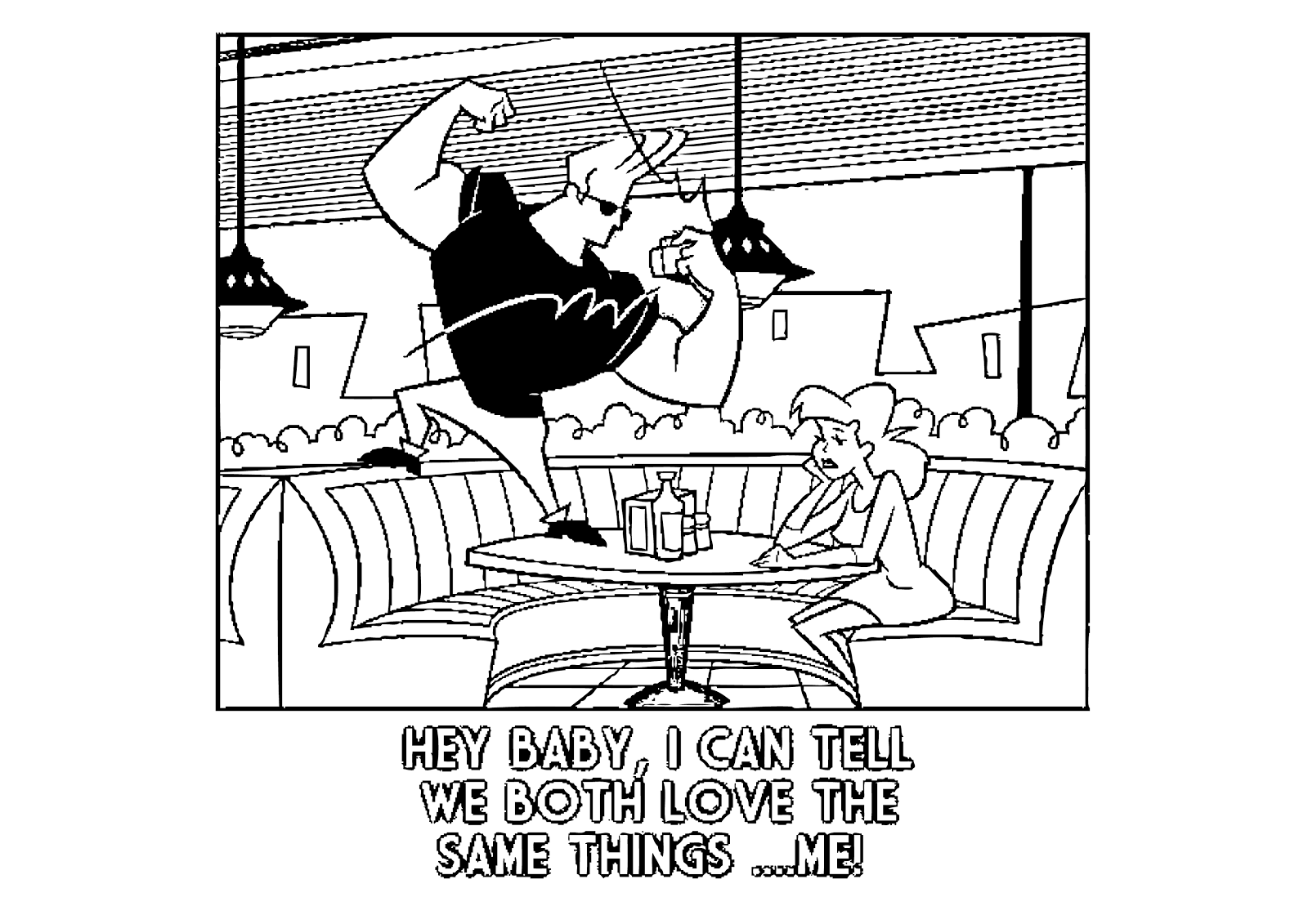 DigitalMatt blog: Johnny Bravo da colorare / Colouring Johnny Bravo