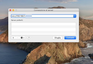 VNC su Mac Controllo VNC