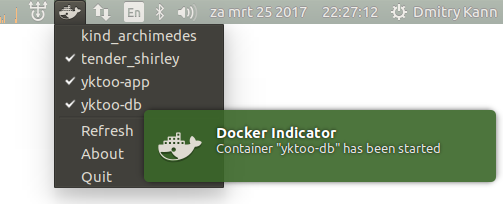 Скриншот Docker Indicator 0.1.0.