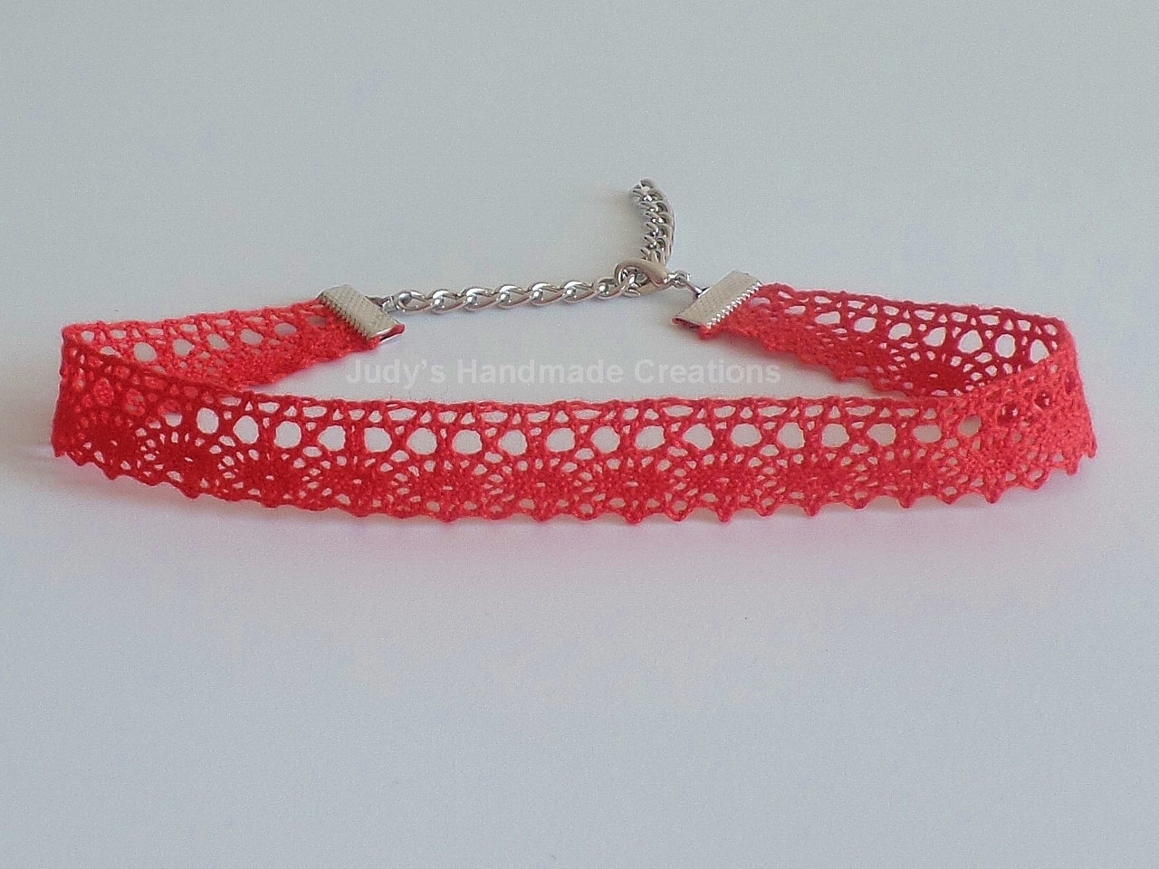Judy's Handmade Creations Red Lace Choker!