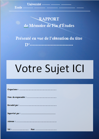 [Docx] Modèle page de garde pour un rapport de PFE