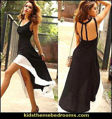 Women's Strap Sexy Sleeveless Fishtail Midi Dress