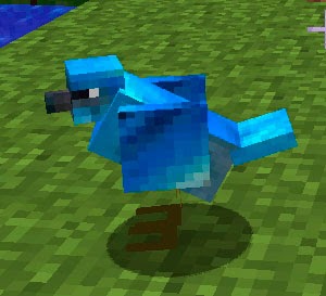 Mo' Creatures pájaro azul Minecraft mod