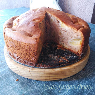 receta blw bizcocho de manzana sin azucar