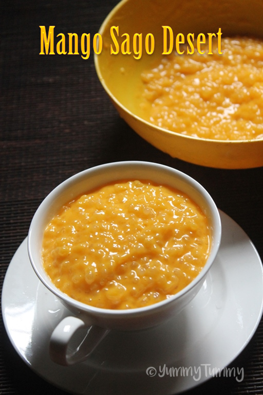 Mango Coconut Sago Drink Recipe Mango Coconut Sago Drink Recipe