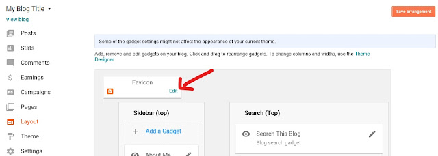 Adding blog favicon Blogger favicon edit