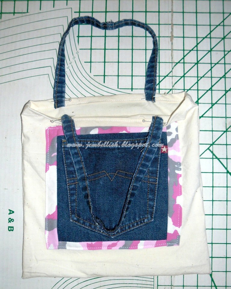 Creating my way to Success: Upcycled jeans to gift bag in My Creative Space