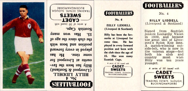 Large Text MInt Cadet Set of 50 Footballers 1958 