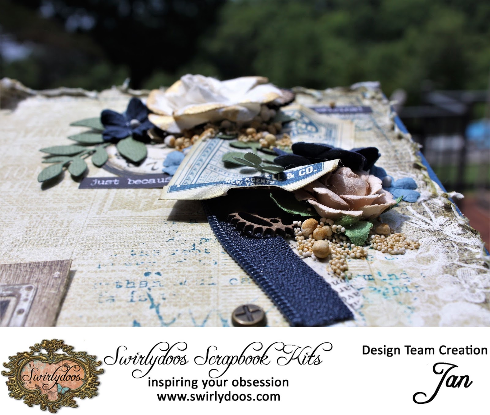 A Script for Scrappin' Swirlydoos July Reveal "Sprocket" with Jan