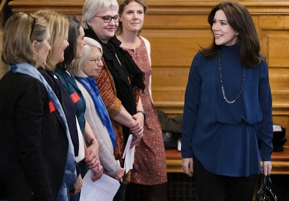 Crown Princess Mary participates as patron in The Mothers Help conference at the Christiansborg Palace