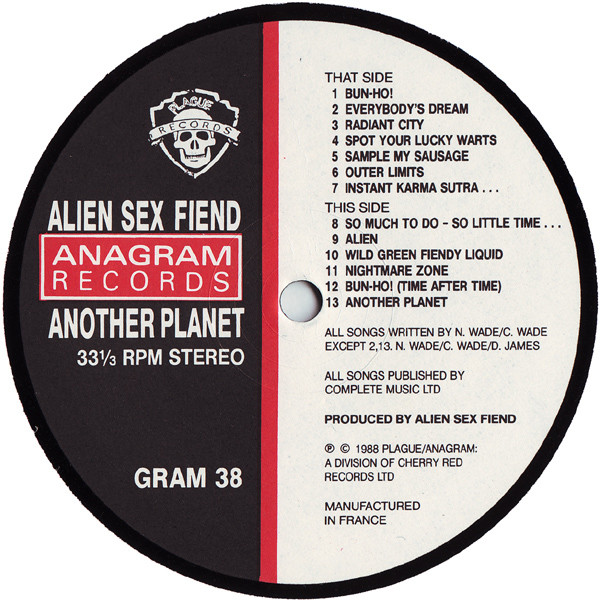 Alien Sex Fiend Another Planet 85