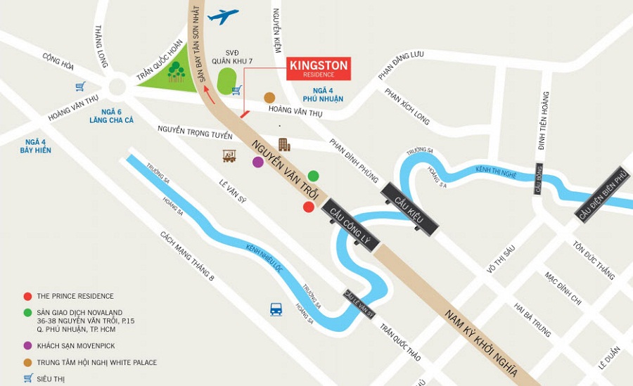 vị trí căn hộ Kingston vị trí căn hộ Kingston